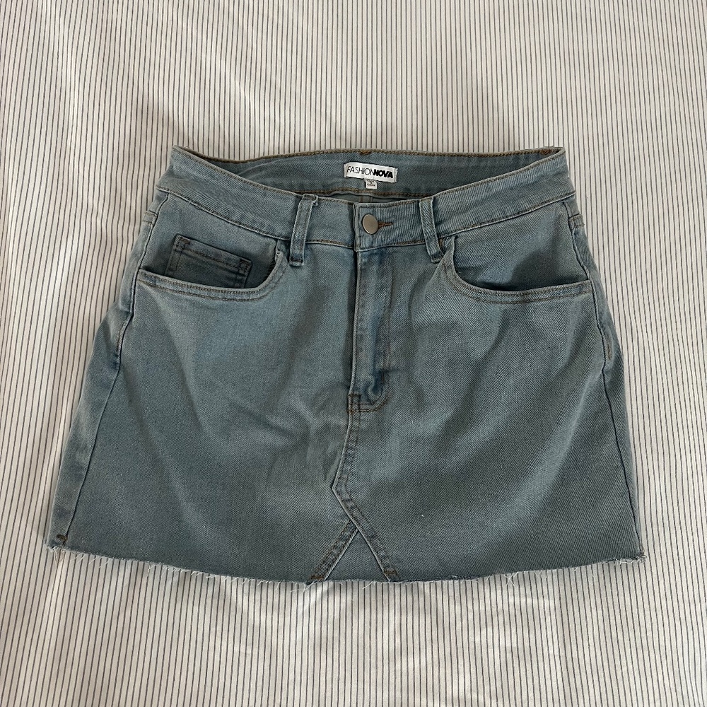 Denim skort